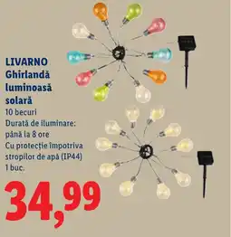 Lidl LIVARNO Ghirlandǎ luminoasă solară Ofertă
