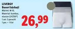 Lidl LIVERGY Boxeri bărbați Ofertă