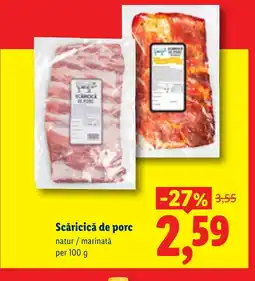Lidl Scăricică de porc Ofertă