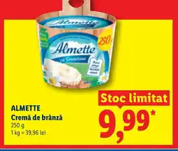 Lidl ALMETTE Cremă de brânză Ofertă