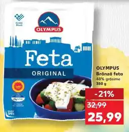 Kaufland OLYMPUS Brânză feta Ofertă