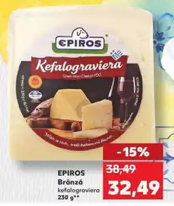 Kaufland EPIRIOS Brânză kefalograviera 230 g Ofertă