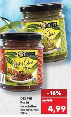 Kaufland DELPHI Pastă de măsline kalamata/verzi Ofertă