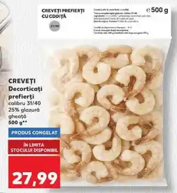 Kaufland CREVEȚI Decorticați preferiți Ofertă