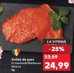 Kaufland Cotlet de porc în marinadă Barbecue fără os Ofertă