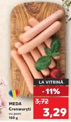 Kaufland MEDA Crenwurşti Ofertă