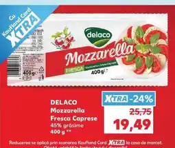Kaufland DELACO Mozzarella Fresca Caprese Ofertă