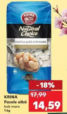 Kaufland KRINA Fasole albă bob mare Ofertă