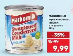Kaufland MARKOMILK Lapte condensat îndulcit Ofertă