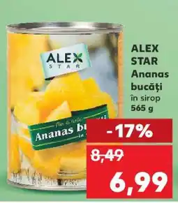 Kaufland ALEX STAR Ananas bucăți în sirop 565 g Ofertă