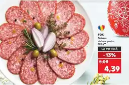 Kaufland FOX Salam sárbesc gastro Ofertă