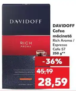 Kaufland DAVIDOFF Cafea măcinată Ofertă