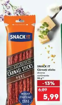 Kaufland SNACK IT Cârnați sticks Ofertă
