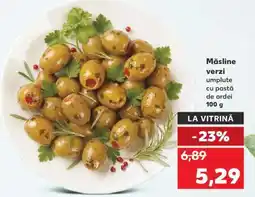 Kaufland Măsline verzi umplute cu pastă de ardei Ofertă