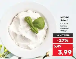 Kaufland NEGRO Salată cu icre hering cu ceapă Ofertă