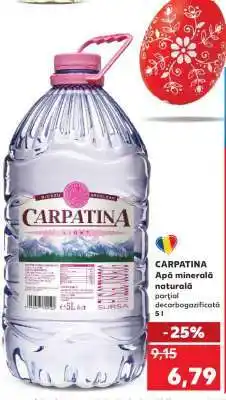 Kaufland CARPATINA Apă minerală naturală Ofertă