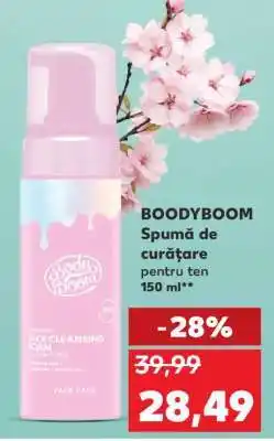 Kaufland BOODYBOOM Spumă de curățare pentru ten 150 ml Ofertă