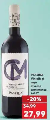 Kaufland PASQUA Vin alb și roșu Ofertă