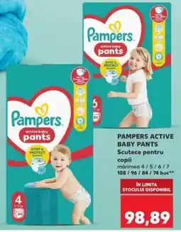 Kaufland PAMPERS ACTIVE BABY PANTS Ofertă