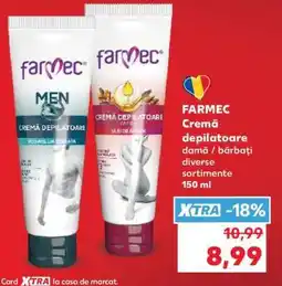 Kaufland FARMEC Cremă depilatoare Ofertă