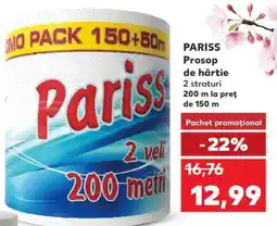 Kaufland PARISS Prosop de hârtie Ofertă