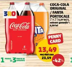 Penny COCA-COLA original/FANTA portocale Ofertă