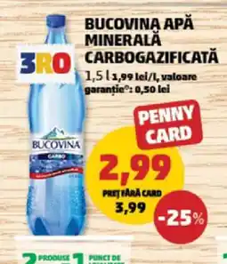 Penny Bucovina Apă minerală carbogazificată Ofertă