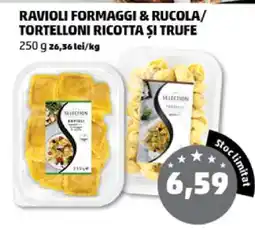 Penny RAVIOLI FORMAGGI & RUCOLA / TORTELLONI RICOTTA ȘI TRUFE Ofertă
