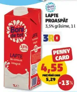 Penny Lapte Proaspăt Boni de tot Ofertă