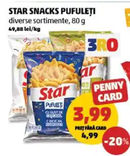 Penny STAR SNACKS PUFULEȚI Ofertă