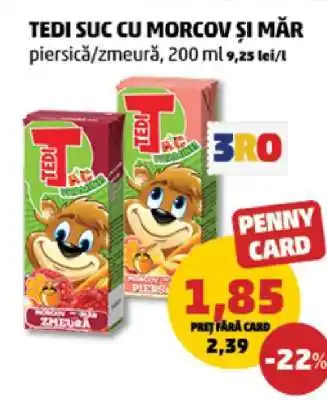 Penny TEDI SUC CU MORCOV ȘI MĂR Ofertă