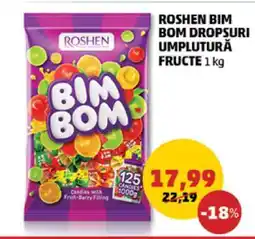 Penny Roshen Bim Bom Dropsuri Umplutură Fructe 1 kg Ofertă