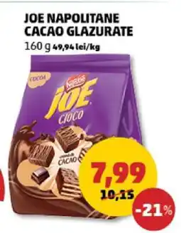 Penny JOE Napolitane Cacao Glazurate Ofertă
