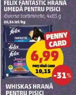 Penny FELIX FANTASTIC HRANĂ UMEDĂ PENTRU PISICI Ofertă
