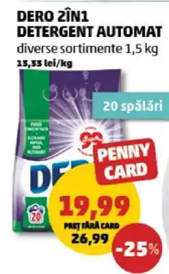 Penny DERO 2ÎN1 Detergent automat Ofertă