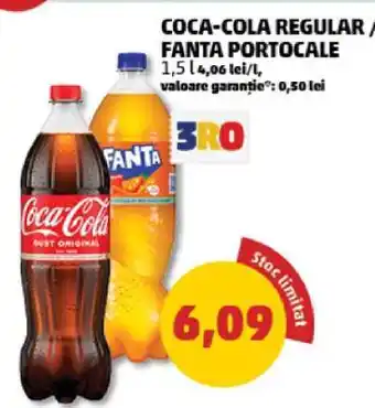 Penny COCA-COLA regular, FANTA portocale Ofertă