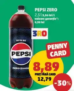 Penny Pepsi Zero Ofertă