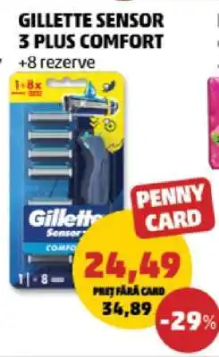 Penny GILLETTE SENSOR 3 PLUS COMFORT Ofertă