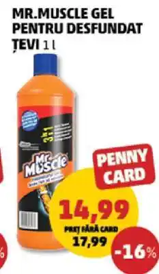 Penny Mr. Muscle Gel pentru desfundat țevi 1L Ofertă