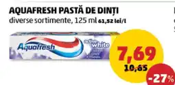Penny AQUAFRESH Pastă de dinți Ofertă