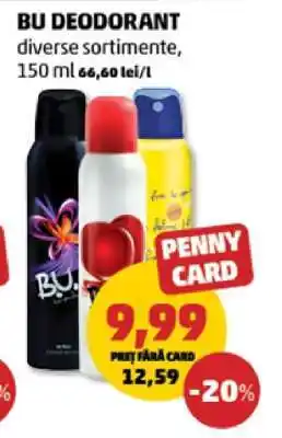 Penny BU Deodorant Ofertă