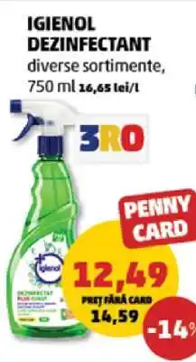 Penny IGIENOL Dezinfectant Ofertă