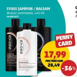 Penny SYOSS Șampon / Balsam Ofertă