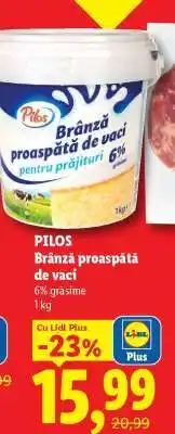 Lidl PILOS Brânză proaspătă de vaci Ofertă