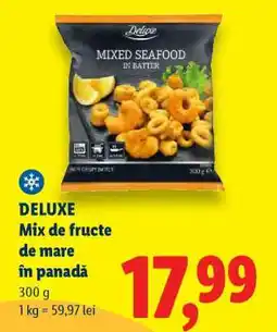 Lidl DELUXE Mix de fructe de mare în panadă Ofertă