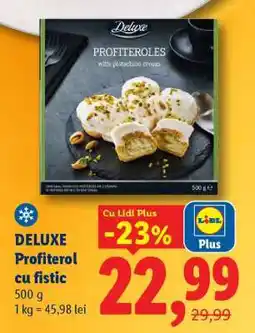 Lidl DELUXE Profiterol cu fistic Ofertă