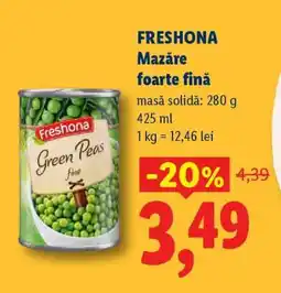 Lidl Freshona Mazăre foarte fină Ofertă