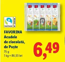Lidl FAVORINA Acadele de ciocolată, de Paște Ofertă