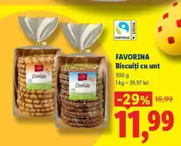 Lidl FAVORINA Biscuiți cu unt Ofertă