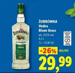 Lidl ŻUBRÓWKA Vodca Bison Grass Ofertă
